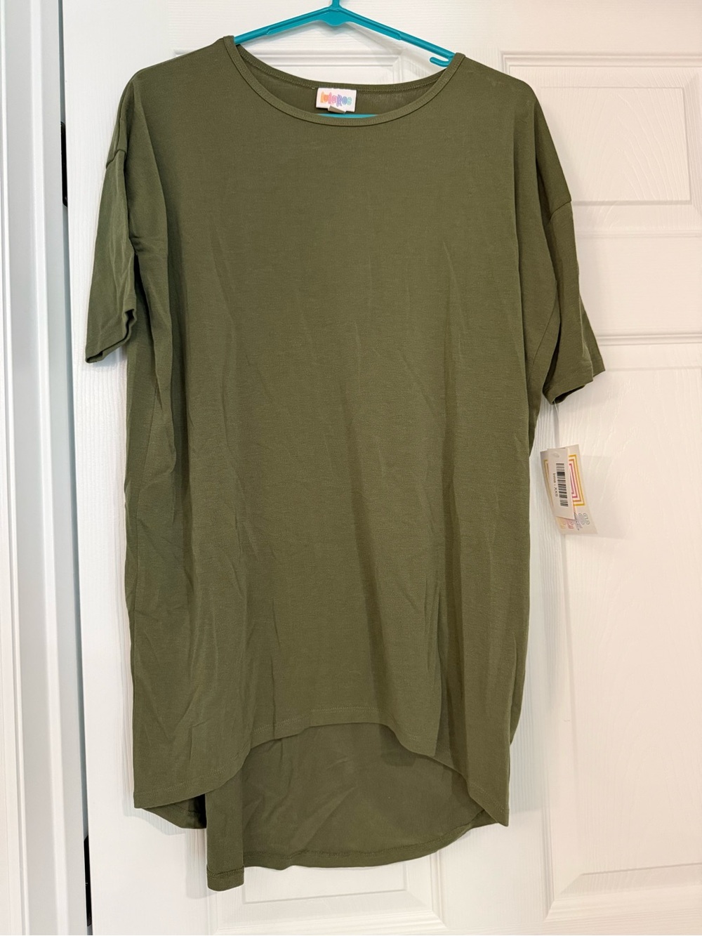 LuLaRoe Irma Olive Green High-Low Tunic